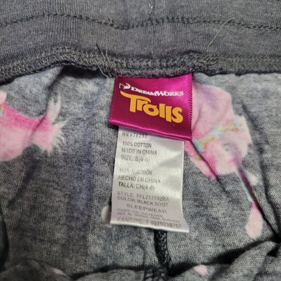 Trolls Pajama Pants Drawstring Jogger Cuff Cartoon Movie Womens Small - Picture 4 of 6